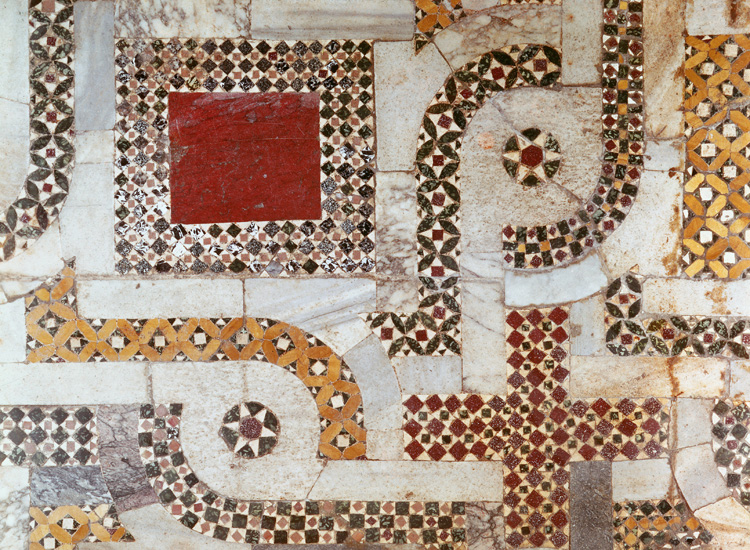 mosaico pavimentale (XII secolo). Bari, basilica di San Nicola, coro (Scala)
